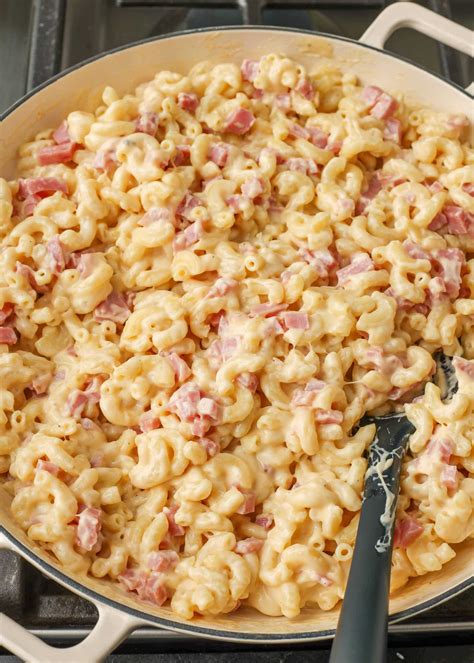 Macaroni and Cheese with Ham - Chocolate with Grace