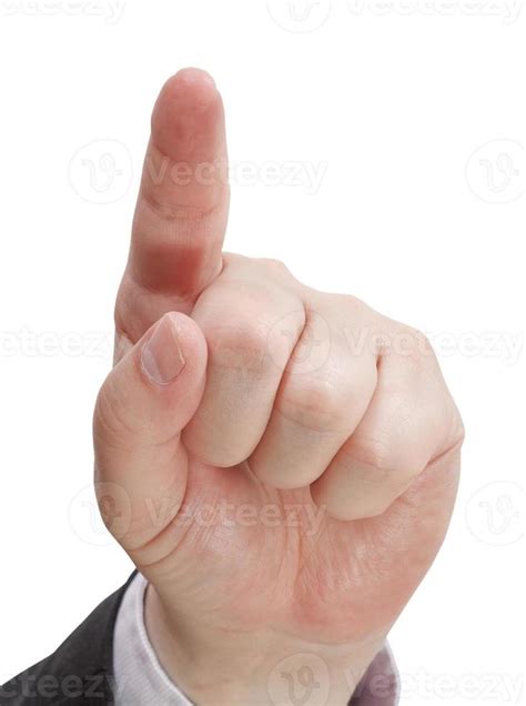front view of pressing forefinger close up 12248753 Stock Photo at Vecteezy
