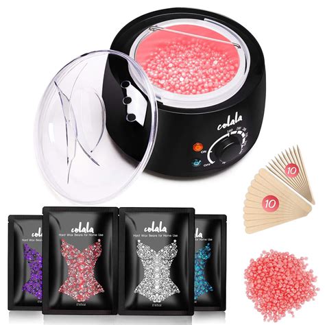 Waxing Kit, Hair Removal Home Waxing Kit with 4 Flavors Stripless Hard ...