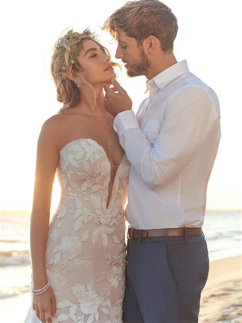 Hattie Strapless Mermaid Lace Bridal Gown | Rebecca Ingram