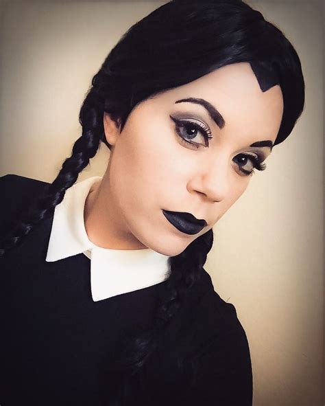 Wednesday Addams makeup & costume #AddamsFamily #Halloween #Costume # ...