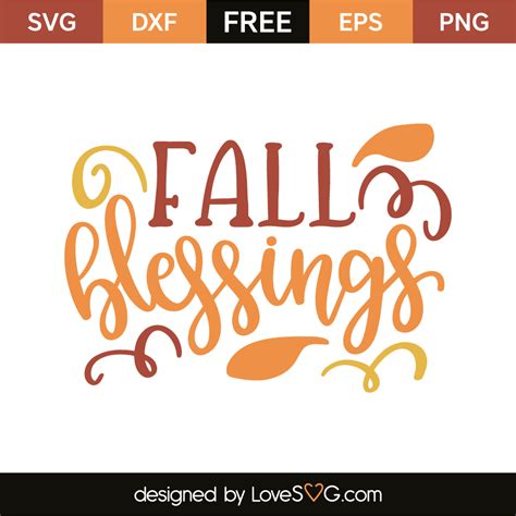 Fall Blessings - Lovesvg.com