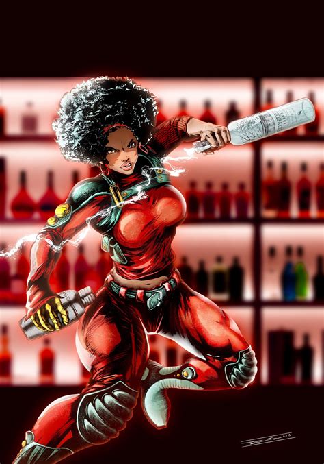 ArtStation - Misty Knight barlady cover