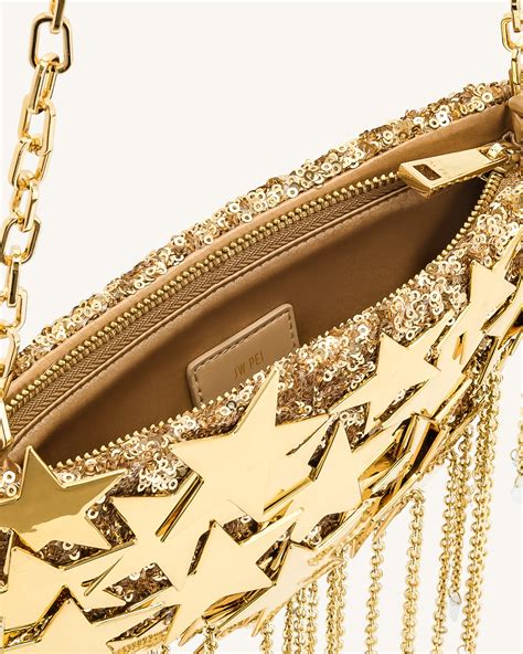 Anika Star-Embellished Chain Bag - Gold - JW PEI UK