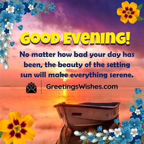 good evening messages  wishes