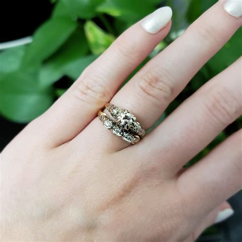 Vintage Two-Tone Wedding Ring | Era Design Vancouver Canada
