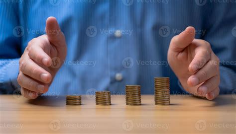 businessman protecting money, financial stability management concept