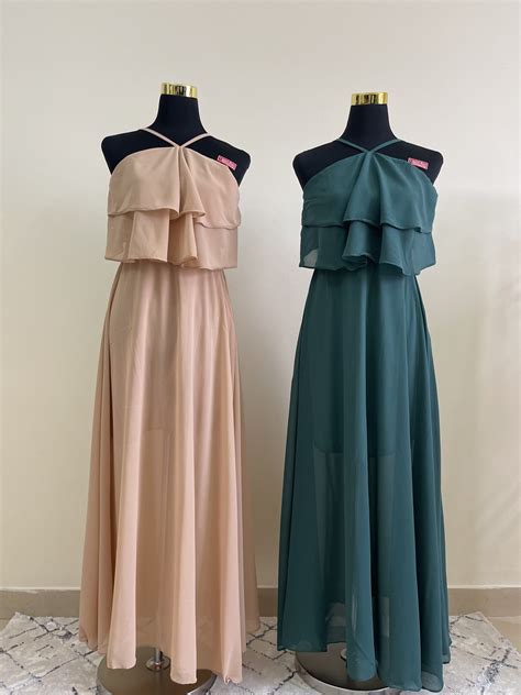 chiffon dress bazzarchi
