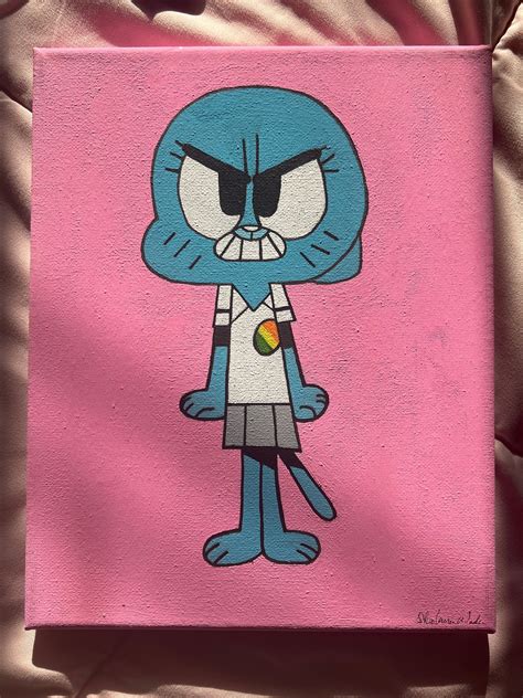 The Amazing World of Gumball Nicole Watterson Canvas Painting - Etsy