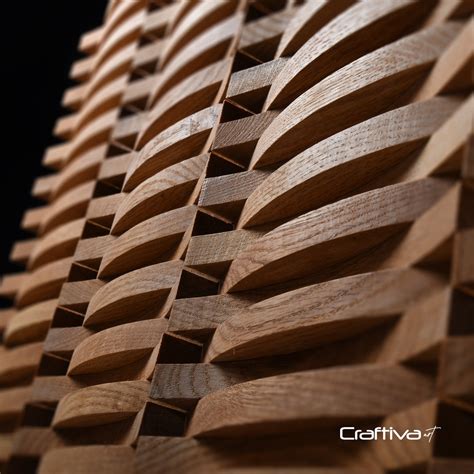 Acoustic Panel, 3d Wall Paneling, DIY Wall Décor Wooden Tiles, Seamless ...