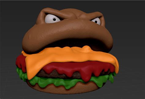 Angry angry burger. — polycount