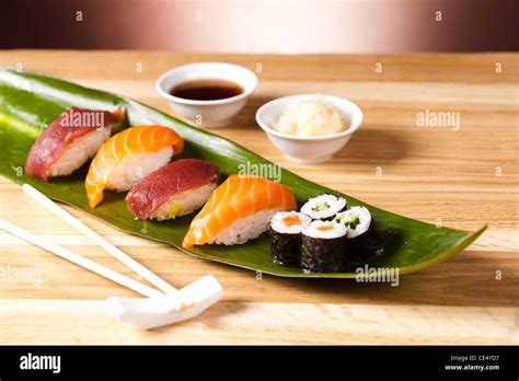 Sushi.Traditional Japanese food Stock Photo - Alamy