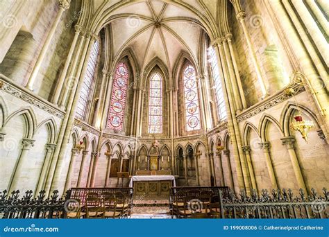 Notre Dame Cathedral of Bayeux Interior Editorial Photo - Image of ...