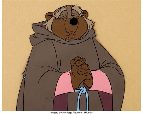 robin hood friar tuck production cel walt disney  lot
