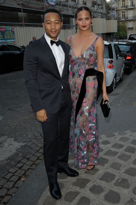 CHRISSY TEIGEN at Vogue Party at Paris Washion Week – HawtCelebs