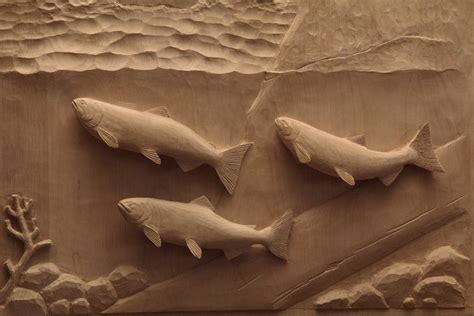 Wood carving patterns fish