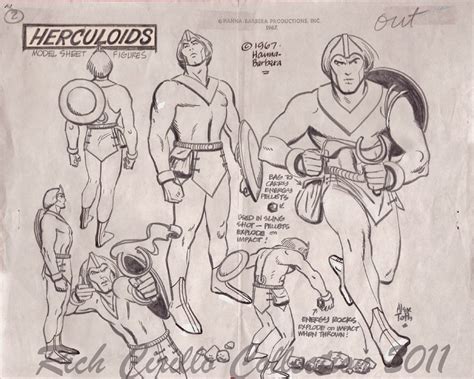 The ALEX TOTH archives: TOTH - THE HERCULOIDS (Zartan, Zandor), 1967.