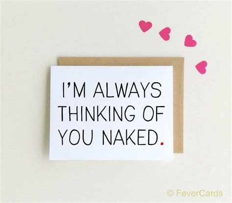 thinking   naked sexy love card naughty etsy