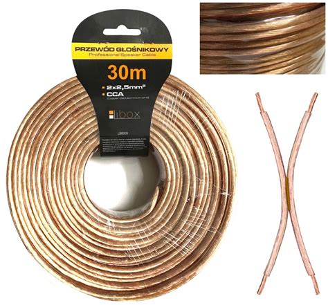 KABEL PRZEWÓD GŁOŚNIKOWY 2x2,5mm CCA HQ 30m - Sklep, Opinie, Cena w ...