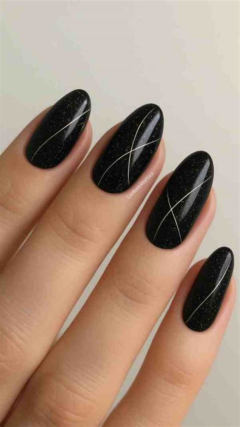Inspiração De Unhas Pretas - Unhas Pretas: 35 Decorações que Fazem a Diferença – Dicas de Decoração