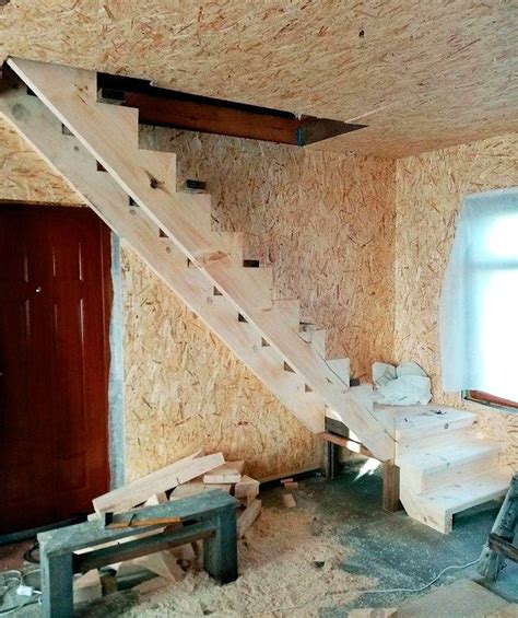 Лестница из дерева на второй этаж своими руками