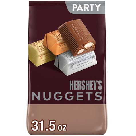 Brandclub - HERSHEY'S NUGGETS Assorted Chocolate Candy Party Pack, 31.5 oz