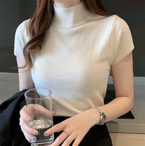 blusa de manga roupas femininas roupas casuais  mulheres moda