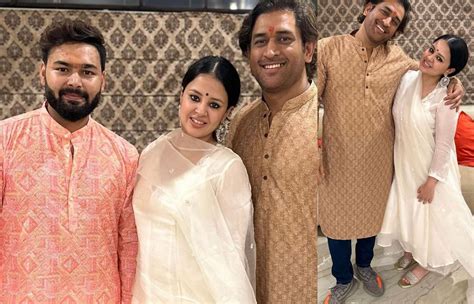 pictures ms dhoni celebrates diwali  family  friends