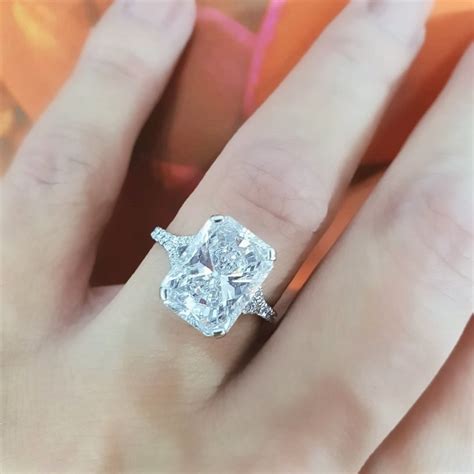 carat radiant cut engagement ring ct radiant diamond ring lab