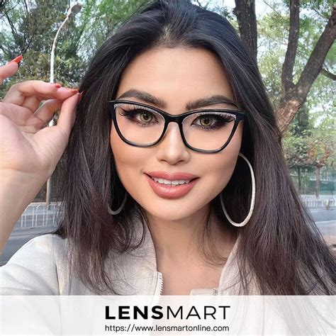 Square Black Eyeglasses for Women #lensmart #stylish #glasses ...