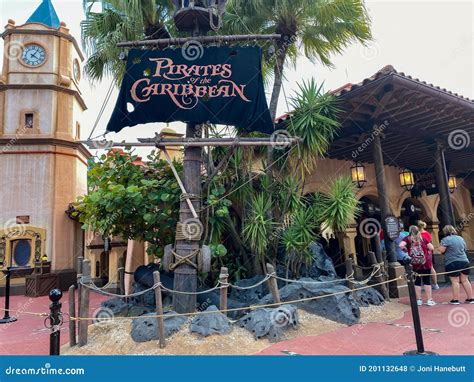 The Entrance To the Pirates of the Caribbean Ride at Magic Kingdom in Disney World Orlando ...