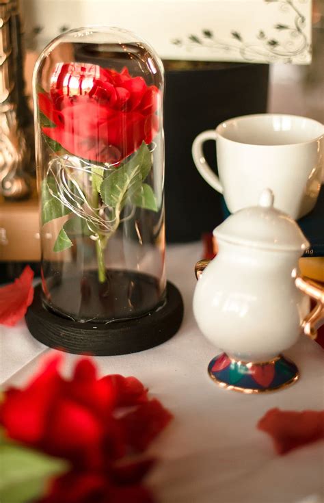 Beauty and the Beast Centrepiece Clock Gold - Etsy