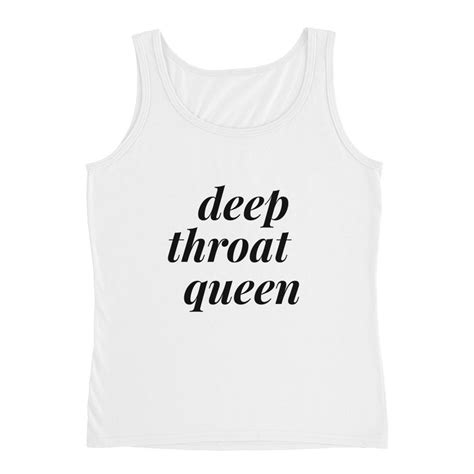 Deep Throat Queen Tank Top Bdsm Shirt Bdsm Gift Ddlg - Etsy