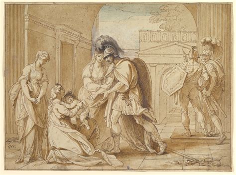 Benjamin West | Hector taking leave of Andromache: the Fright of ...