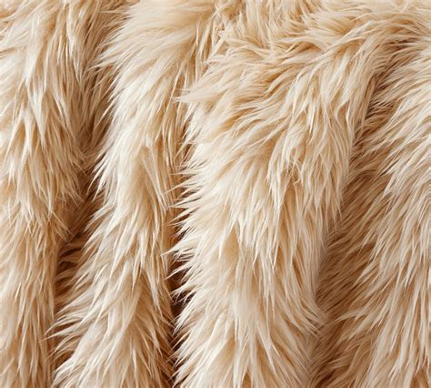 Luxe Faux Fur Throw | Pottery Barn