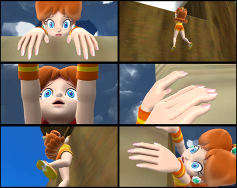 Daisy Clinging over a Long Fall by CliffhangerMaker on DeviantArt