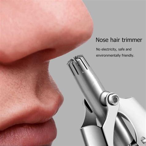 Stainless Steel Manual Nose Hair Trimmer For Men, Nose & Ear Hair ...