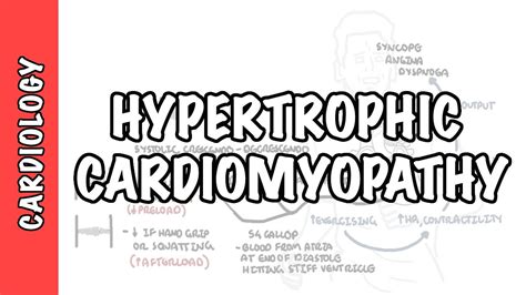 Hypertrophic cardiomyopathy - signs and symptoms, causes, pathophysiology, treatment - YouTube