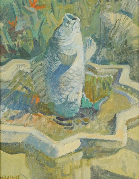 Lot - Meredith Brooks Abbott (B. 1938): Fountain