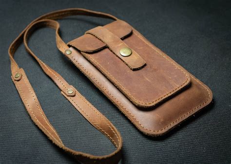 Gifts for Women: Leather Pocket Bag, Phone Purse, Crossbody Phone Bag