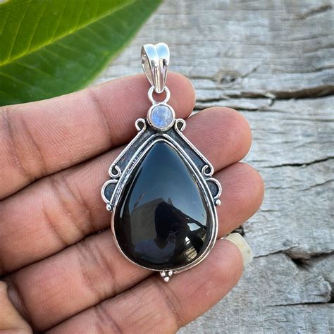 Obsidian Jewelry - Etsy