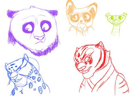 Kung Fu Panda Sketches by BosleyBoz on DeviantArt