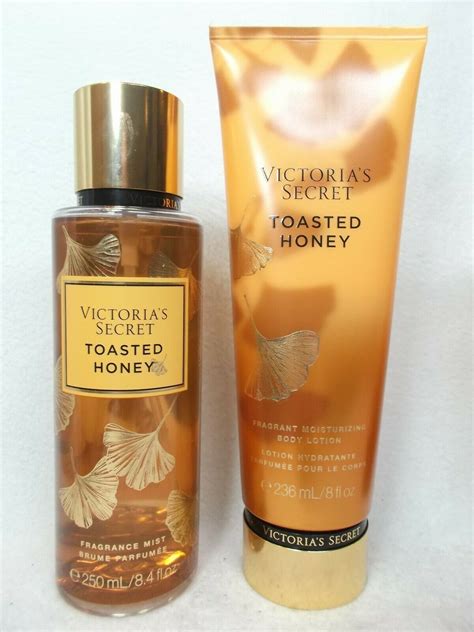 Victoria's Secret Toasted Honey Fragrance Mist Perfume Spray & Lotion 2