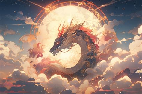 Anime dragon illustration | AI-generated image