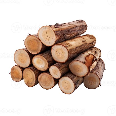 stack  logs isolated  transparent background  png