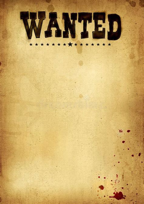 blank wanted poster printable