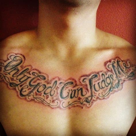 Second pass on this script chest tattoo by - Ranz | Chest tattoo ...