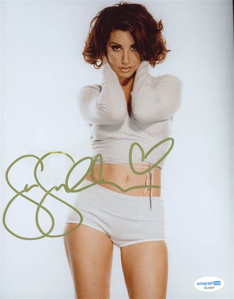 Gina Gershon Showgirls Signed Autograph 8x10 Photo ACOA | Outlaw
