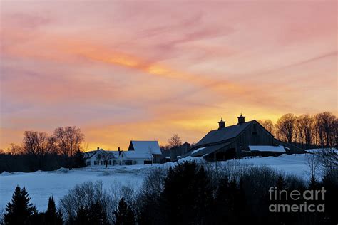 Hilltop Farm Sunset Photograph by Alan L Graham - Pixels