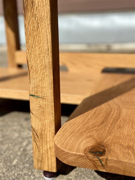 White Oak Corner Bookshelf — Sallie Plumley Studio- Custom Woodworker